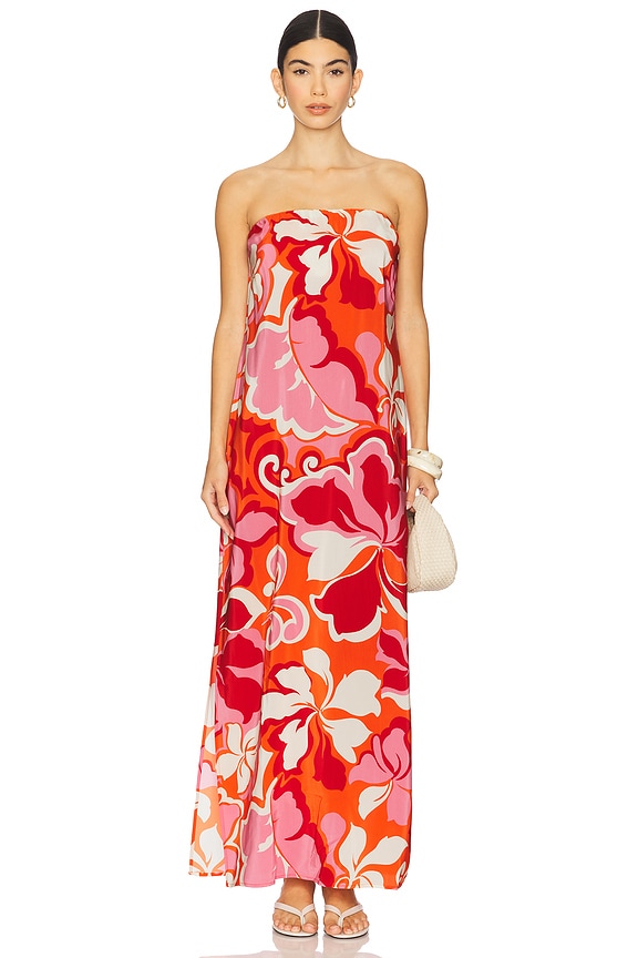 view 2 of 4 Domino Dress in Waikiki Red