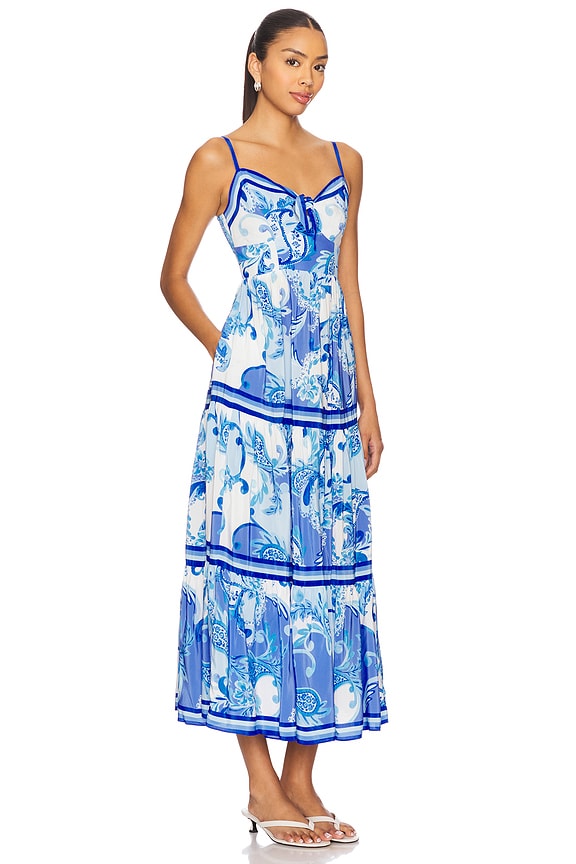 view 2 of 3 Stassi Maxi Dress in Diva Paisley Blue