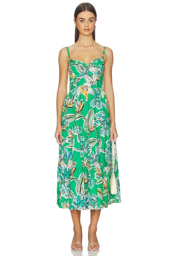 view 1 of 3 Marisco Dress in Tropical Bliss Green