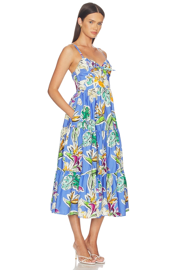 view 2 of 3 Marisco Dress in Tropical Bliss Blue