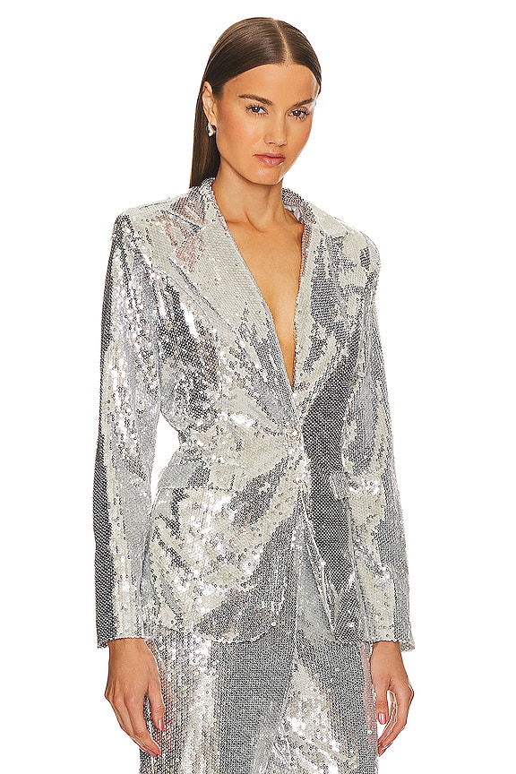 view 2 of 5 BLOUSON NANCY in Silver Sequin