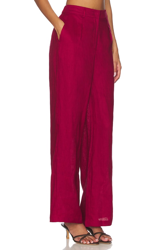view 2 of 6 Bobbi Pant in Burgundy