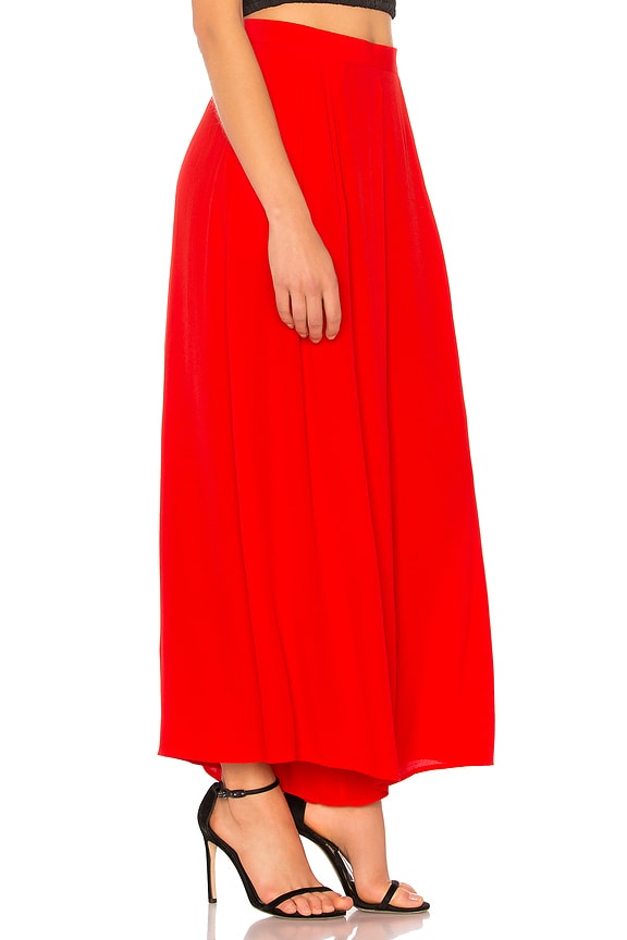 view 2 of 4 Resort Culottes in Solid Red