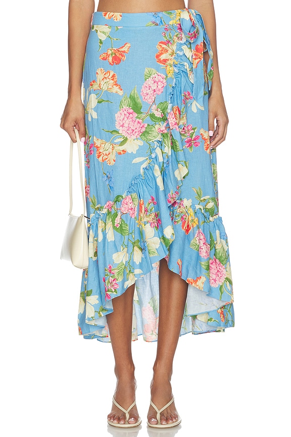 view 1 of 6 FALDA NOVELLA in Botanical Breeze Blue