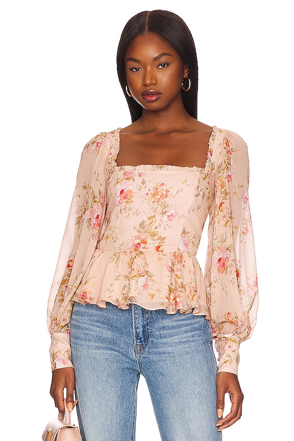 view 1 of 4 Beatrice Top in Flirty Floral Blush