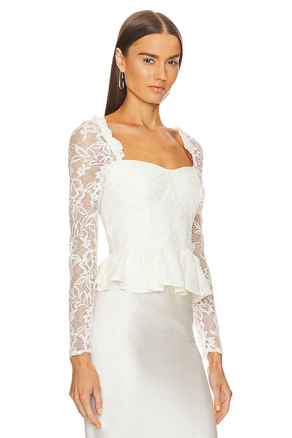 view 2 of 4 FIFI 뷔스티에 블라우스 in Hollywood Lace