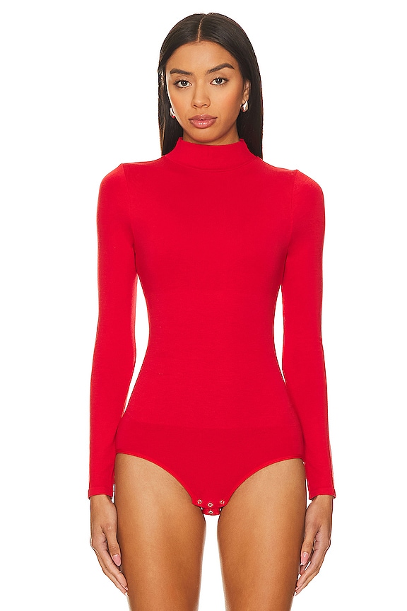 view 2 of 5 Madelyn Seamless Bodysuit in Salsa