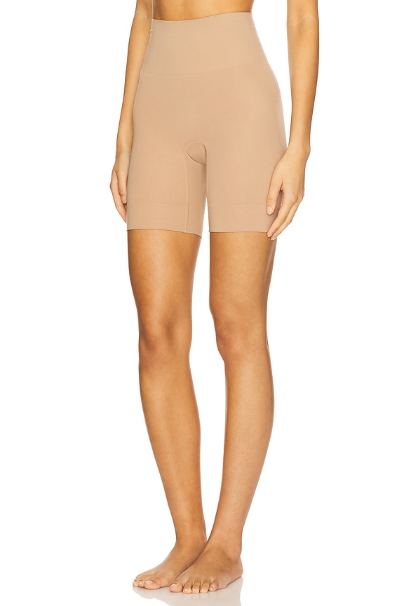 view 2 of 4 Brigitte Mid Waist Thigh Shaper in Almond