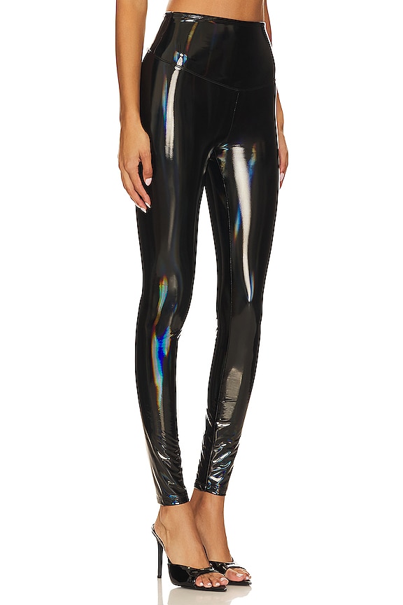 view 2 of 5 인조가죽 레깅스 in Black