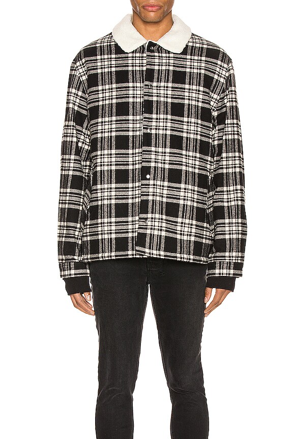 view 2 of 6 BLOUSON SHERPA WORK in Black & Milk