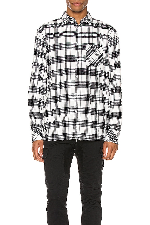 view 1 of 5 T-SHIRT MANCHES LONGUES WORK in Milk & Black