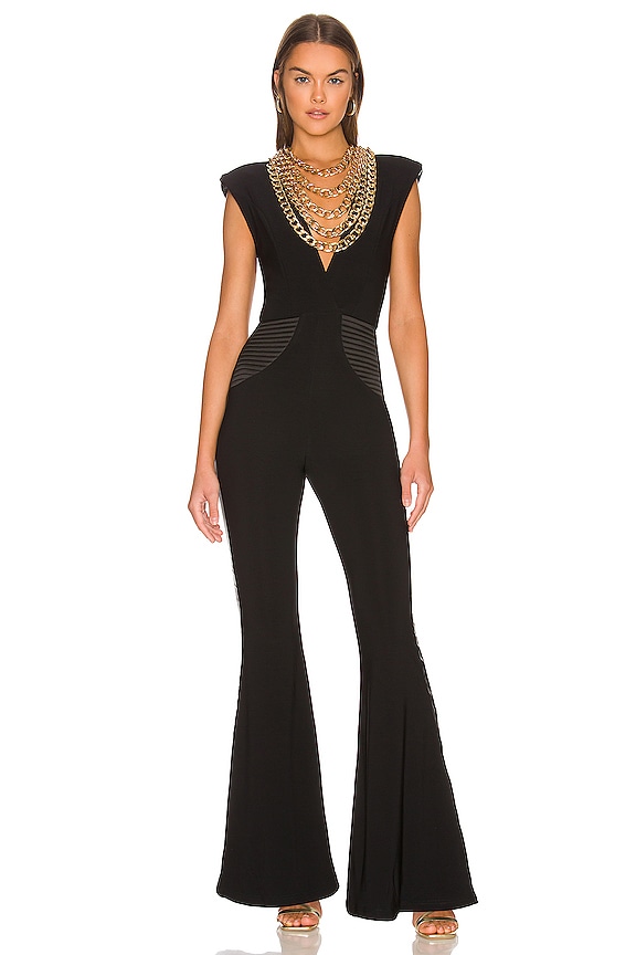 Zhivago Hyde Jumpsuit in Black & Gold Chain | REVOLVE