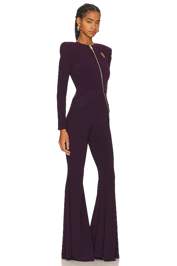 view 2 of 3 Say Ten Jumpsuit in Eggplant
