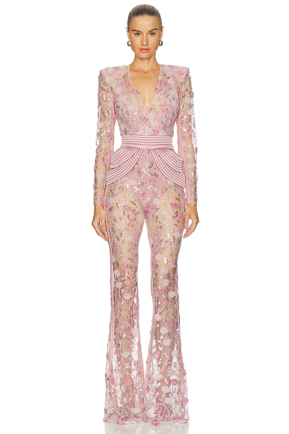 view 1 of 4 The Scent Of Roses 2 Pc Jumpsuit in Blush