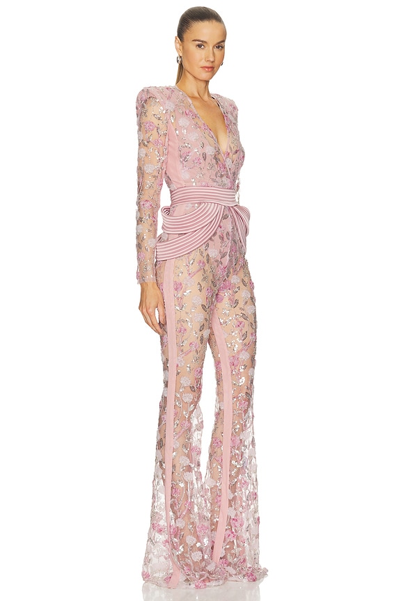 view 2 of 4 The Scent Of Roses 2 Pc Jumpsuit in Blush