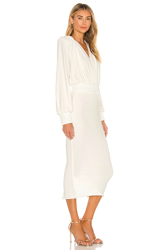 view 2 of 3 ROBE MI-LONGUE in White