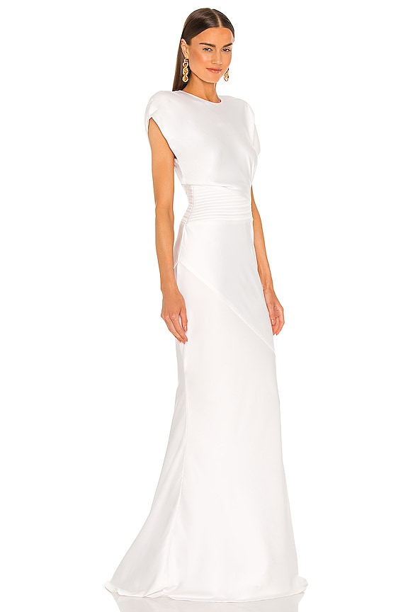 view 2 of 3 VESTIDO LARGO BOND in White