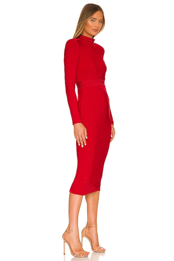 view 2 of 4 Message To Love Midi Dress in Cherry