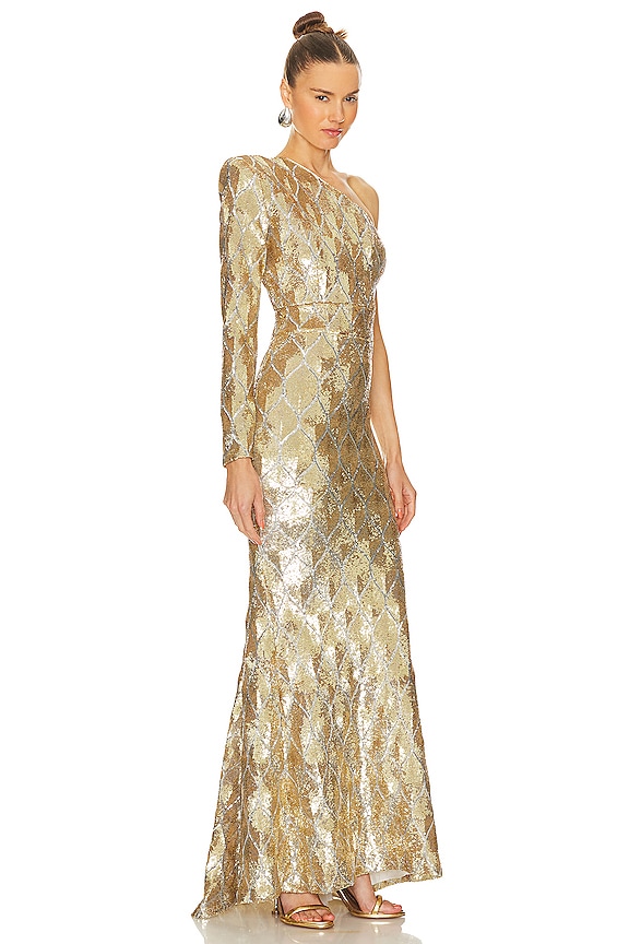 view 2 of 4 ВЕЧЕРНЕЕ ПЛАТЬЕ MEAN STREETS in Gold
