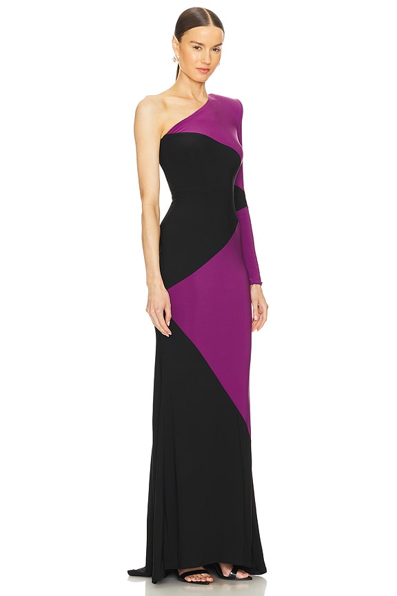 view 2 of 3 Ahead Of The Game Gown in Black & Dusk