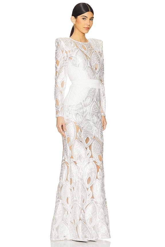 view 2 of 4 Pomme D Amour Gown in White