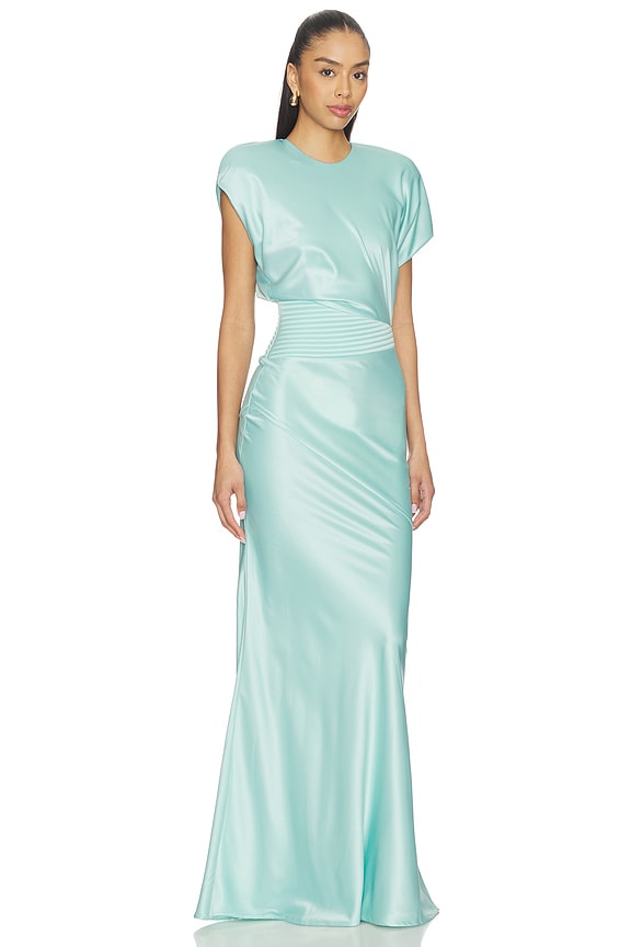 view 2 of 3 Bond Gown in Mint