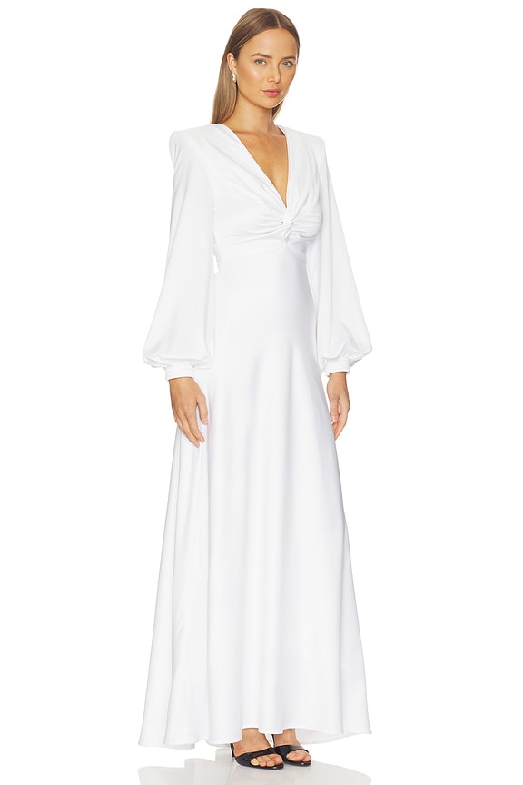 view 2 of 3 The Fading Hour Gown in White
