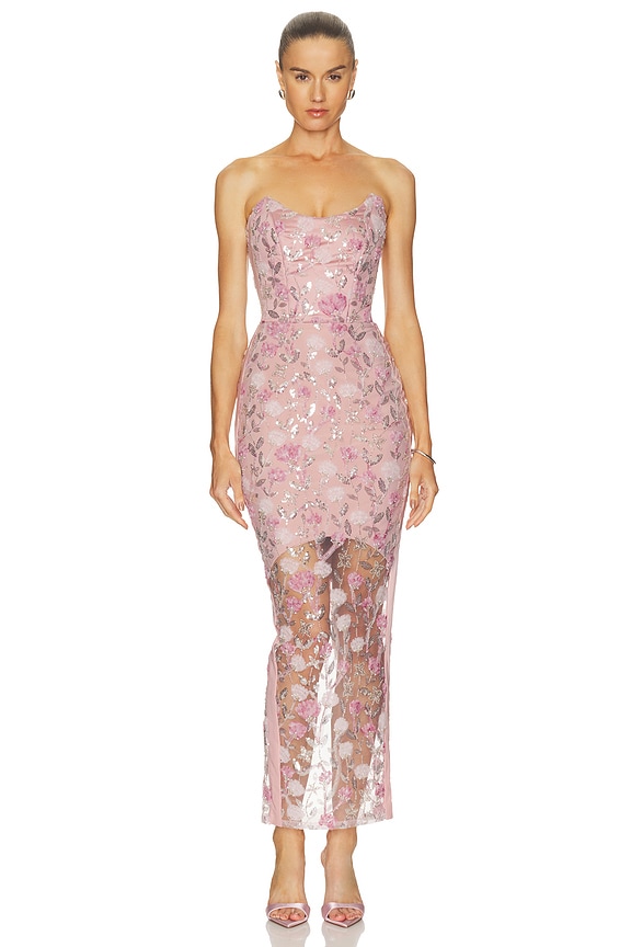 view 1 of 4 VESTIDO ROSES AND THEIR ASHES DRESS in Blush