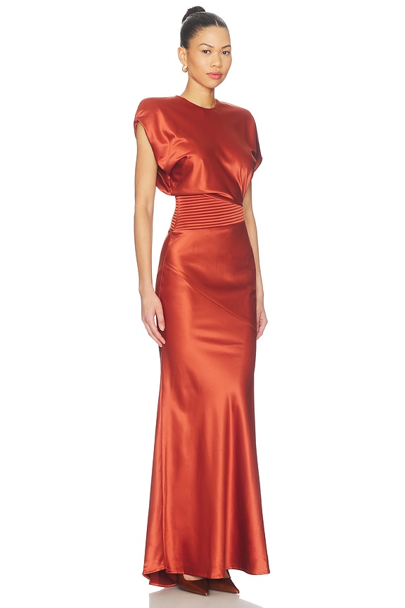 view 2 of 3 Bond Gown in Ochre