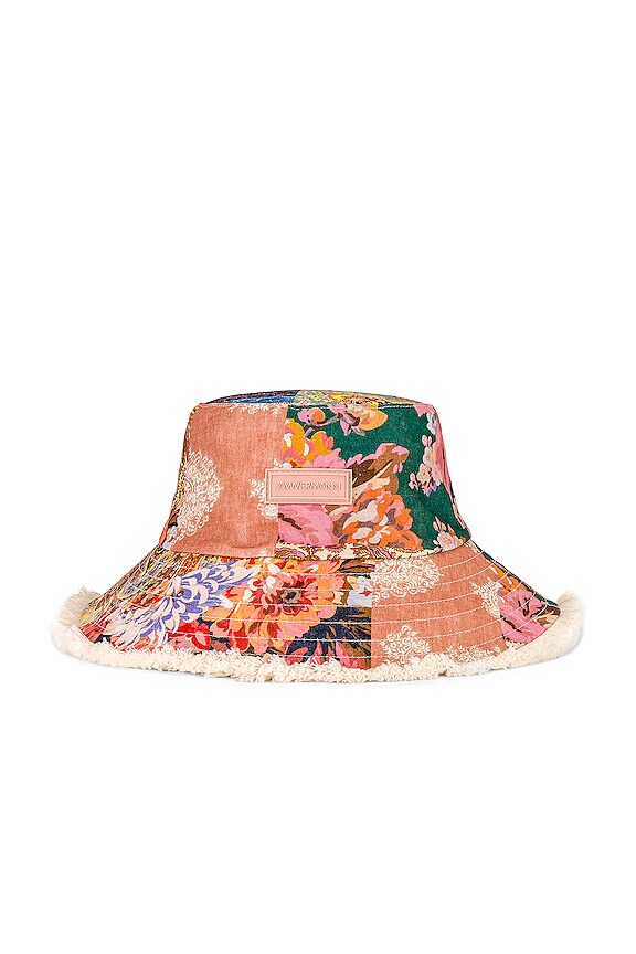 view 2 of 3 Bucket Hat in Patch Paisley