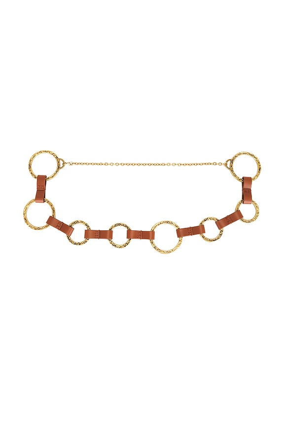 view 1 of 2 Solena Chain Belt in Gold