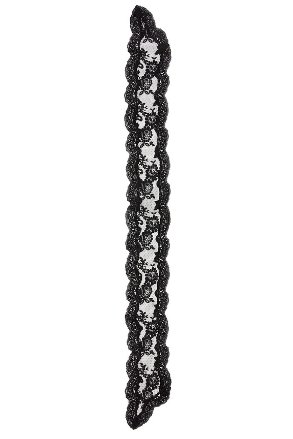 view 2 of 2 Lace Neck Scarf in Black