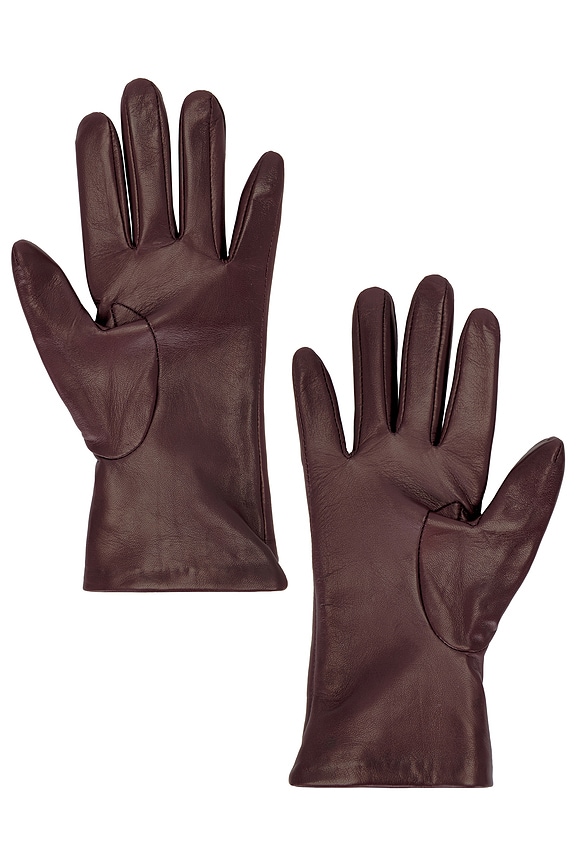 view 2 of 2 GUANTES LEATHER in Burgundy