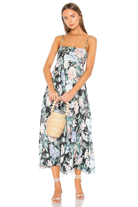 view 2 of 4 VESTIDO SIN TIRANTES VERITY in Black Floral