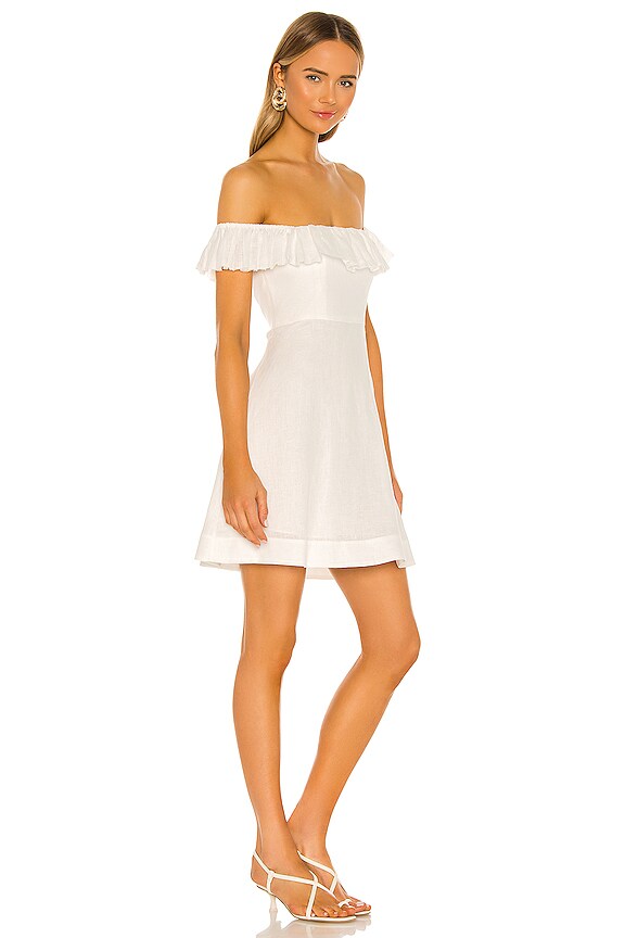 view 2 of 3 Brighton Ruffle Neck Dress in Ivory