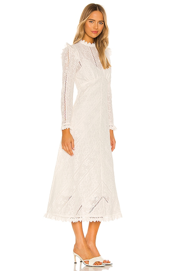 view 2 of 4 Brighton Panelled Lace Dress in Ivory