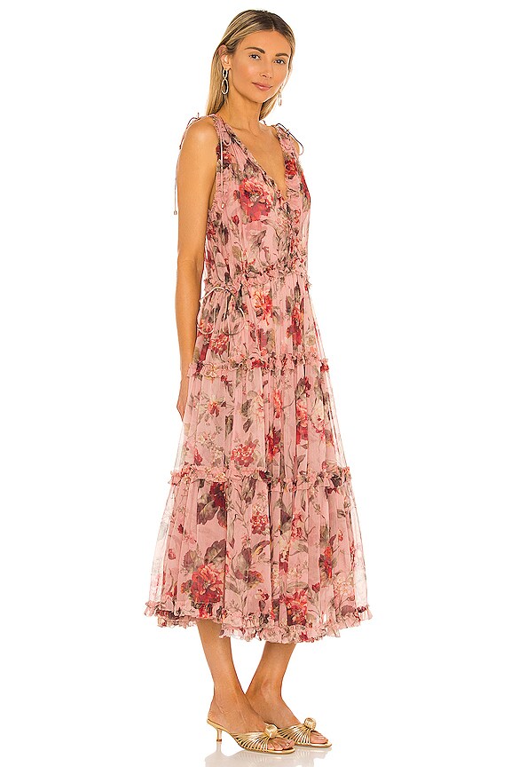 view 2 of 3 Cassia Frill Midi Dress in Musk Floral