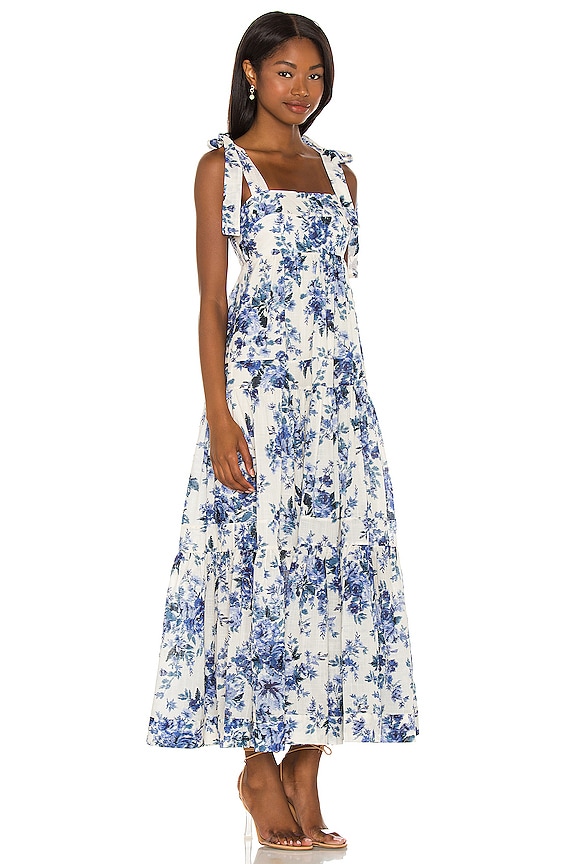 view 2 of 3 ROBE ALIANE in Blue Floral
