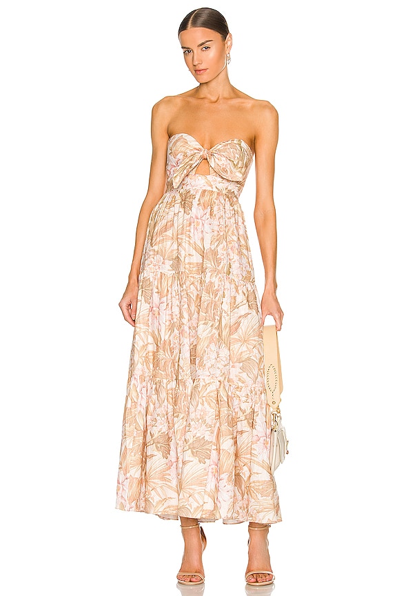 view 1 of 4 Andie Tie Front Dress in Sepia Floral