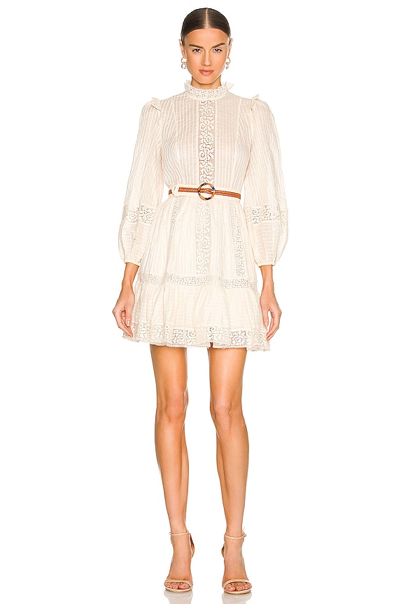 view 1 of 3 Tropicana Pintuck Mini Dress in Cream