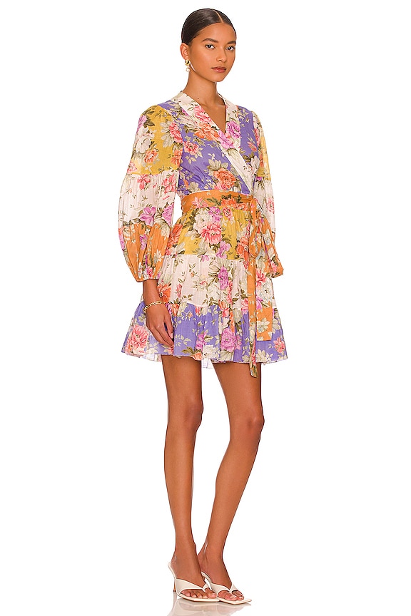 view 2 of 3 Wrap Mini Dress in Spliced