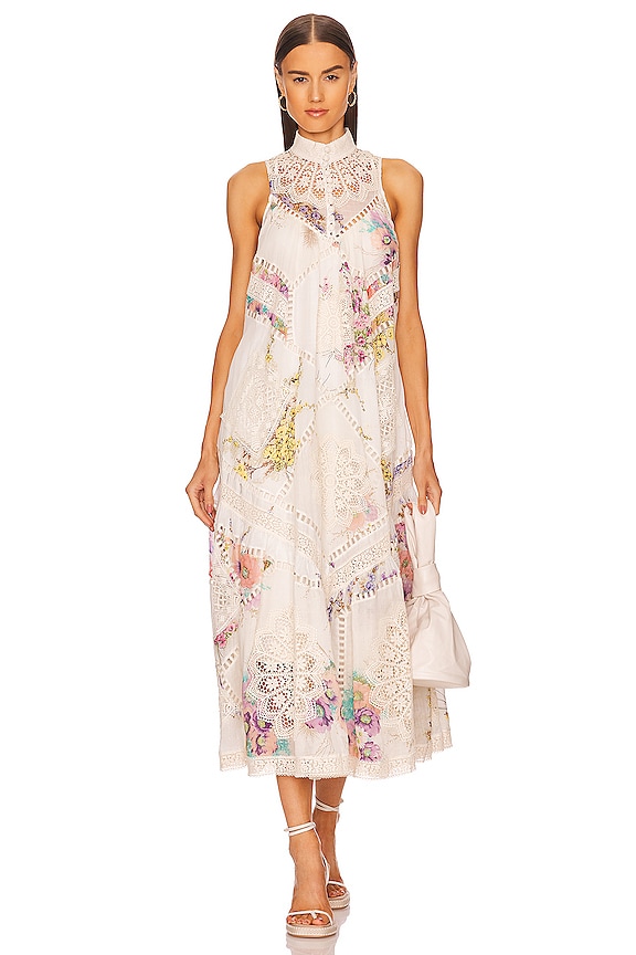 view 1 of 4 VESTIDO SPLICED TRIM LONG in Spliced