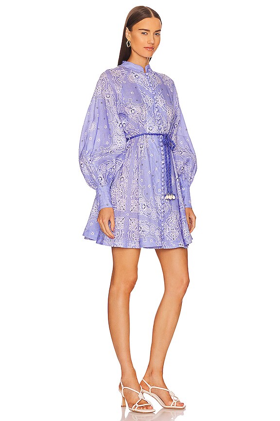 view 2 of 3 VESTIDO BUTTON UP MINI in Cornflower Bandana