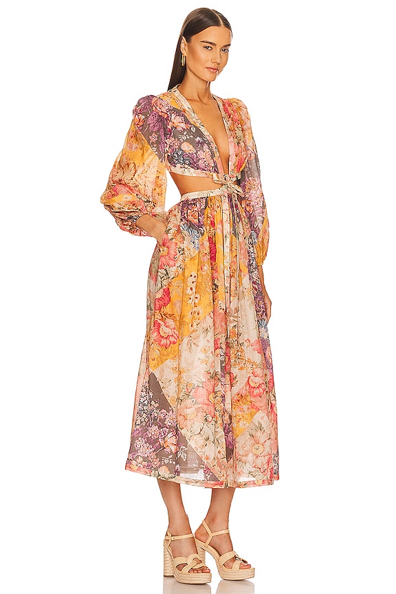 view 2 of 3 Patchwork Long Dress in Patch Floral