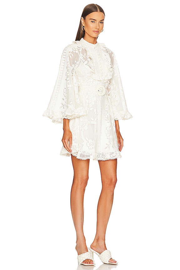 view 2 of 3 Tiggy Lace Mini Dress in Ivory