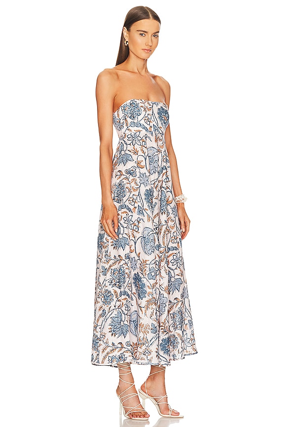 view 2 of 3 VESTIDO MIDI VITALI in Cornflower Floral