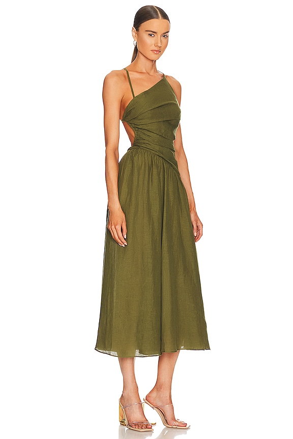 view 2 of 4 Laurel Asymmetric Dress in Olive