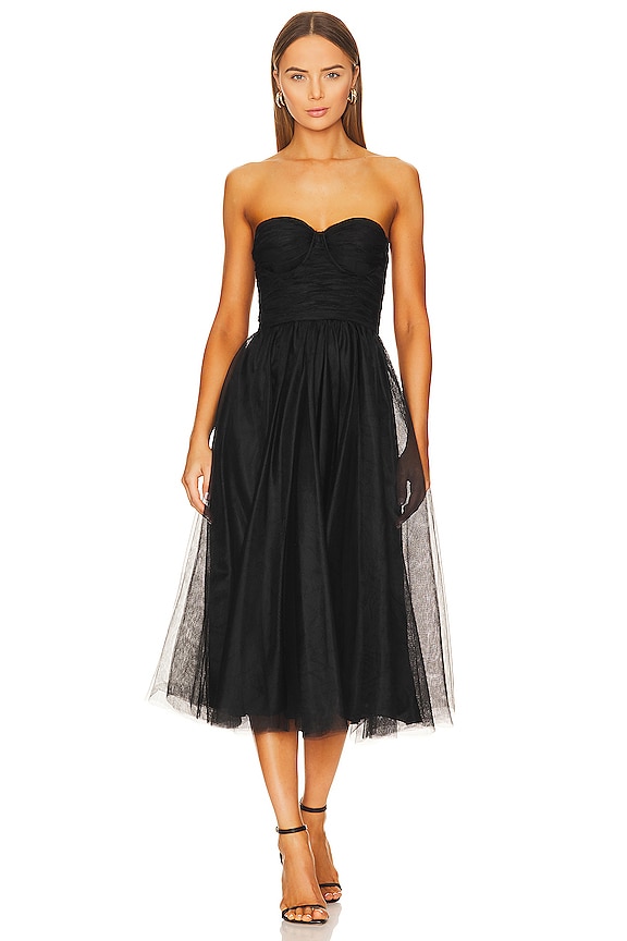 view 2 of 4 미디 원피스 in Black