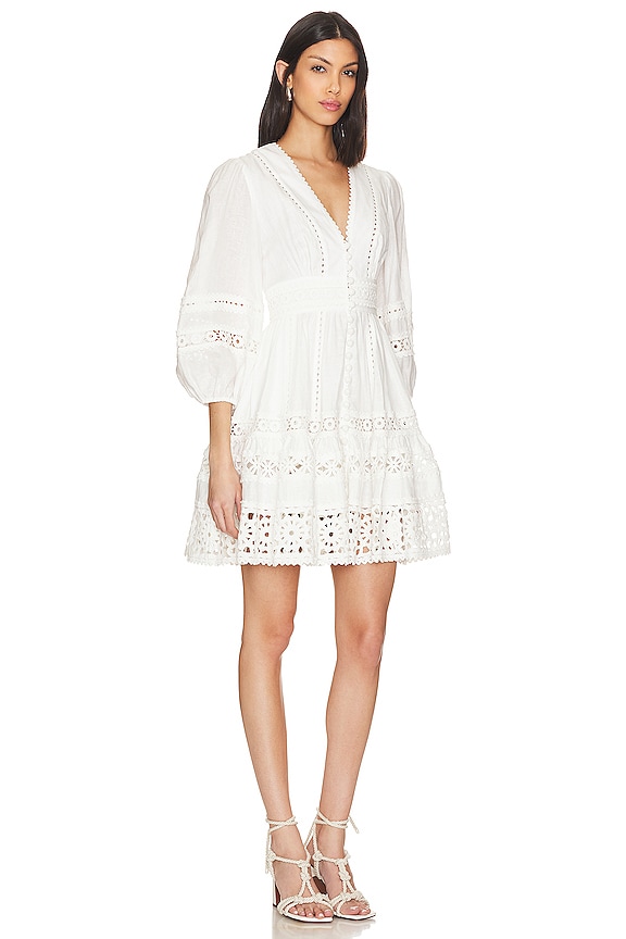 view 2 of 3 ROBE COURTE DEVI in Ivory