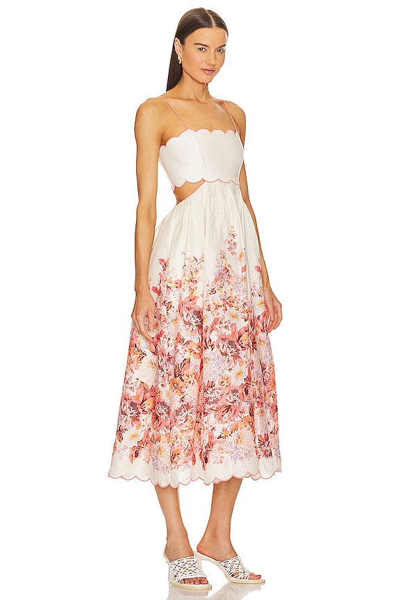 view 2 of 3 Devi Midi Dress in Cream Floral